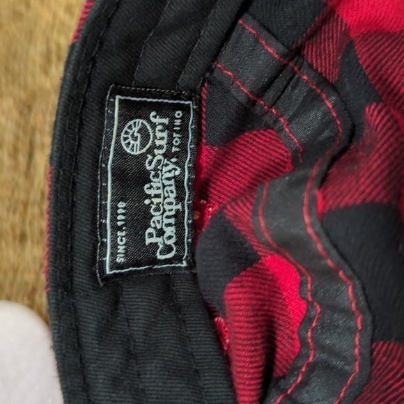 Pacific Surf Company Adult Buffalo Plaid Snap Back Cap - OS - Picture 7 of 10